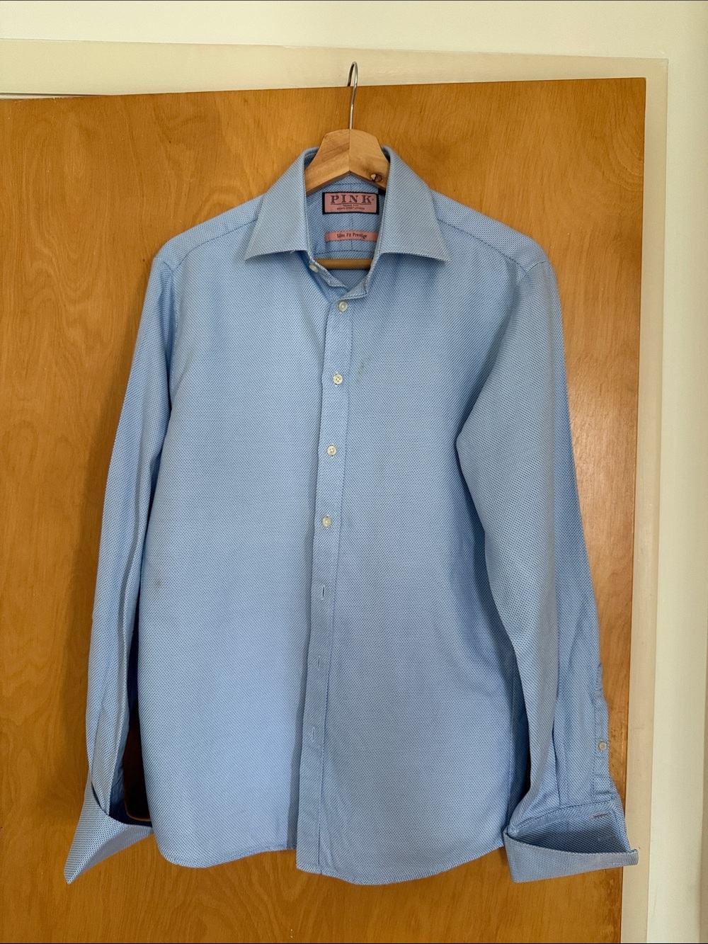 Thomas Pink Light Blue Men's Dress Shirt